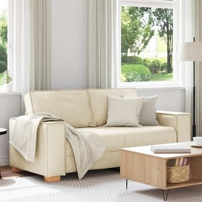 4104989 vidaXL Двуместен диван, ленен, 140 см