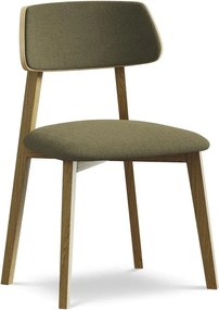 Зелен трапезен стол от масивна дървесина Niu – Makamii