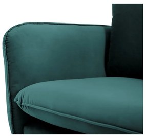 Диван от кадифе в петролено зелено , 160 см Vienna - Cosmopolitan Design