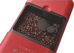 Еспресо машина SMEG Collezione BCC01RDMEU, 1350 W, 19 bar, 1.4 л, 8 функции, Вградена мелачка, Червен