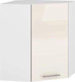 Горен ъглов шкаф Vento GN60/72 60см Бежов гланц