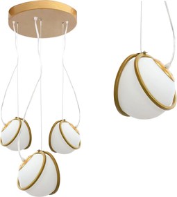Лампа APP1090-3CP GOLD WHITE