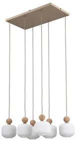 Полилей с кабел BALLO 6xE14/10W/230V бежов