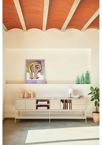 Кремава маса за телевизор 220x74x45 cm Platt – Teulat