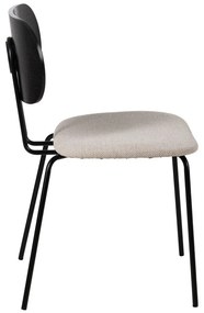 Бели и черни трапезни столове в комплект от 4 броя Cleo - Ixia