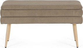 Кафяво-сива подплатена пейка Olga – Bizzotto