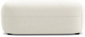 Бяла кадифена табуретка Moana – Makamii