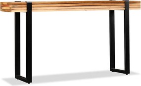 244594 vidaXL Конзолна маса, регенерирано дърво масив, регулируема