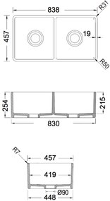 Мивка Bocchi Farmhouse 1094-Leuko Gualistero