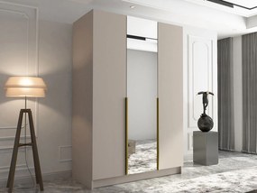Гардероб Calia II 3-врати-Кашмир - Златно