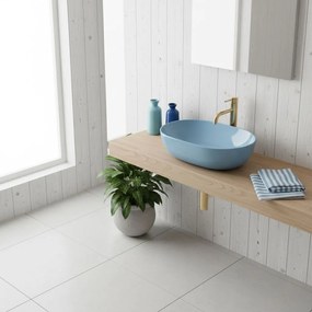 Умивалник за плот Rea LISA L.BLUE SHINY