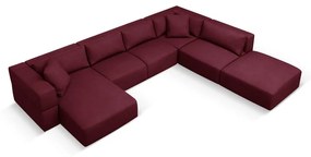 Бордо ъгъл U-образен диван, десен ъгъл Esther – Milo Casa