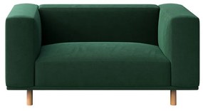 Кресло от тъмнозелено кадифе Kukumo - Ame Yens
