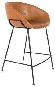 Комплект от 2 кафяви бар столове , височина на седалката 65 cm Feston - Zuiver