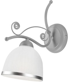 Стенна лампа RETRO II 1xE27/60W/230V сребърна
