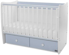 LORELLI Classic Легло 60/120см. MATRIX БЯЛО/BABY BLUE