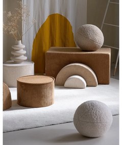 Кафяв детски пуф от рипсено кадифе – Wigiwama