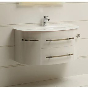 Конзолен PVC шкаф ICP 11053 2 с умивалник, 100x50x53см
