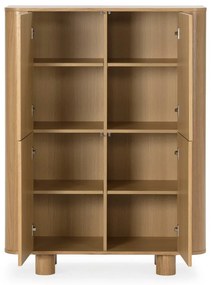 Шкафче от декор от дъб в естествен цвят 100x133x40 cm Padoc – MOME