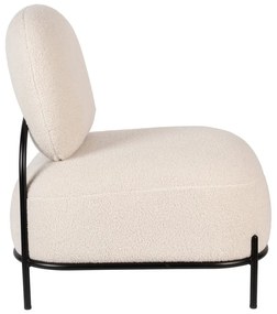 Кремаво кресло от букле Polly – White Label