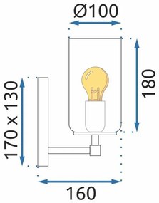 Аплик APP1224-1W GOLD