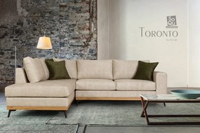 Ъглов диван Rotondo-Сиво-Дясно