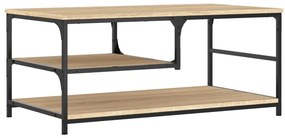 835310 vidaXL Кафе маса, дъб сонома, 90x49x40 см, инженерно дърво