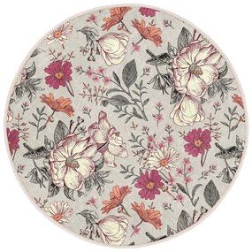 Кръгъл килим подходящ за пране и за прахосмукачки роботи ø 80 cm Comfort – Mila Home