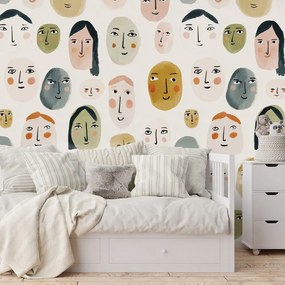 Тапет – Цветни абстрактни лица