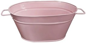 Feronya - Метално овално сандъче розово малко 8624-1