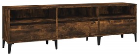 831922 vidaXL ТB шкаф, опушен дъб, 150x30x44,5 см, инженерно дърво