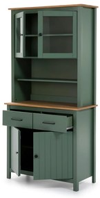 Зелена витрина от масивен бор 90x180 cm Miranda – Marckeric