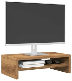 855797 vidaXL Стойка за монитор, дъб артизан, 42x24x13 см, инженерно дърво