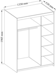 Гардероб Ester Plus 3-door -Sonoma