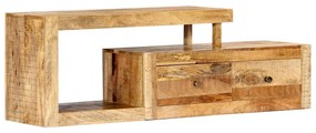 248099 vidaXL ТВ шкаф, 120x30x40 см, мангово дърво масив