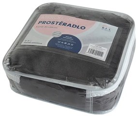 Тъмносив микрофланелен чаршаф 180x200 cm Exclusive - B.E.S.