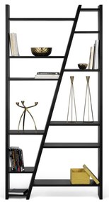 Черна етажерка за книги 97x195 cm Delta - TemaHome