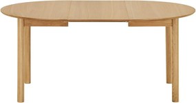 Кръгла сгъваема трапезна маса с допълнителна плоча от декор от дъб ø 120 cm Bundaberg – House Nordic