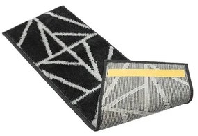 Черни килими за стълби в комплект 13 бр. 22x73 cm Striped – Mila Home