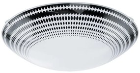 Eglo 95291 - LED таванен плафон MAGITTA LED/16W/230V Ø 31,5 см, черен/бял