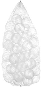 Пластмасови топки за игра 50 бр., Ø 7 см, прозрачни