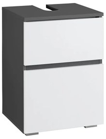 Шкаф за мивка в бял и антрацитен цвят 40x55 cm Wisla – Støraa