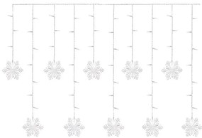 LED Коледна завеса 60xLED/1,35W 635x50 cm студено бяла