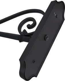 Класически външен стенен фенер черен IP44 - Big