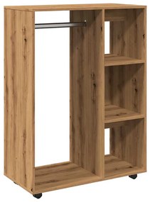 856669 vidaXL Гардероб, Дъб артизан, 80x40x110 см, инженерно дърво