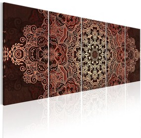 Платно печат - Мандала: Букет цветя 225x90