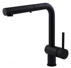 Paffoni - Смесител за мивка с изтегляща се душ-слушалка LIGHT 29,2 см черен