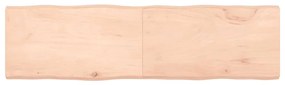 363911 vidaXL Плот за маса 180x50x(2-6) см необработено масивно дърво жив ръб