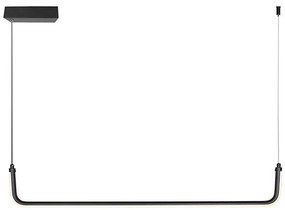 LED Пендел LED/12W/230V 4000K 90 см черен