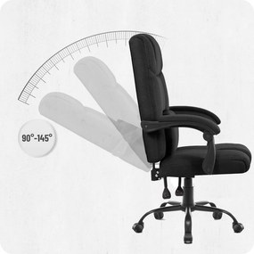 Ергономичен офис стол CABRO C505 до 150 кг черен